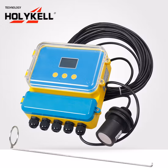 Holykell オープンチャネル流量計可変面積超音波流量計 Medidor Flujo Ultrasonido オープンチャネル流量センサー DC24V 川オープンチャネル流量計
