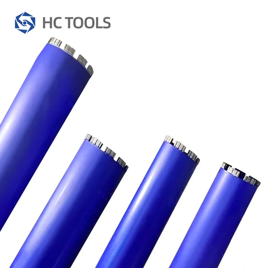 コンクリート、御影石用屋根セグメント付きダイヤモンドコアドリルビット